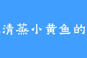 爱吃清蒸小黄鱼的小伍