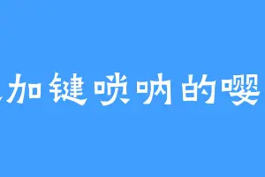 喜欢加键唢呐的嘤嘤嘤