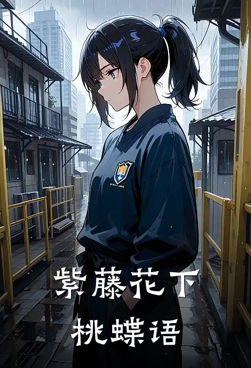 紫藤花下桃蝶语