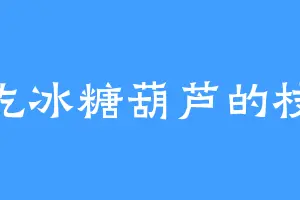 爱吃冰糖葫芦的枝枝
