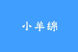小羊绵