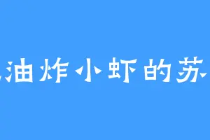 爱吃油炸小虾的苏晴儿