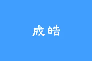 成皓