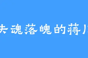 失魂落魄的蒋川