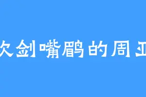 喜欢剑嘴鹛的周亚夫