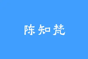 陈知梵