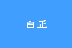 白正