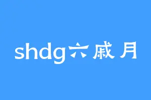 shdg六戚月