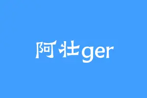 阿壮ger