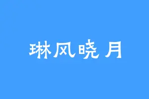 琳风晓月