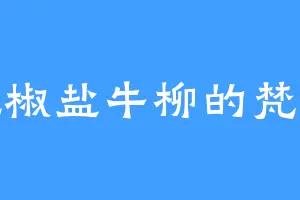 爱吃椒盐牛柳的梵青竹