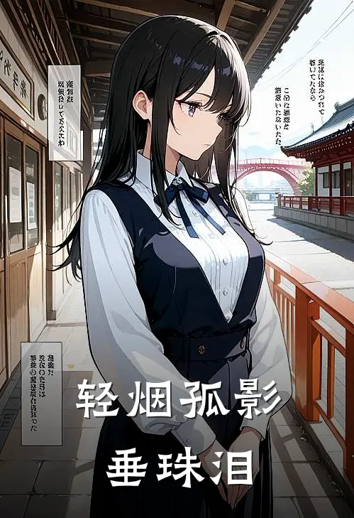 轻烟孤影垂珠泪