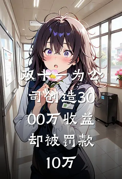 双十一为公司创造3000万收益，却被罚款10万