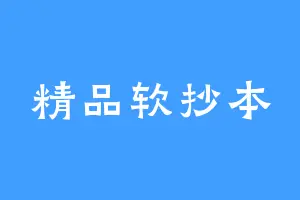 精品软抄本