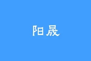 阳晟