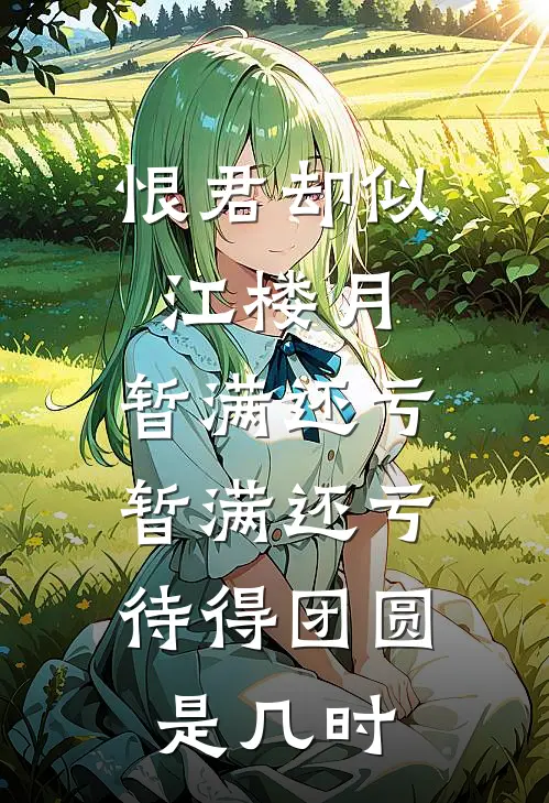 恨君却似江楼月,暂满还亏,暂满还亏,待得团圆是几时