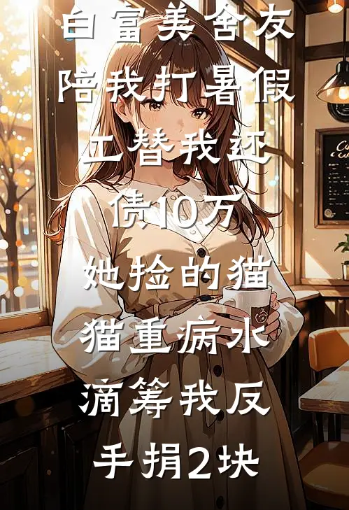 白富美舍友陪我打暑假工替我还债10万，她捡的猫猫重病水滴筹我反手捐2块(林晓悦沈修文)完本小说_全本免费小说白富美舍友陪我打暑假工替我还债10万，她捡的猫猫重病水滴筹我反手捐2块林晓悦沈修文